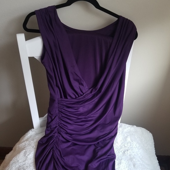 Plum Cocktail Dress - Picture 2 of 4